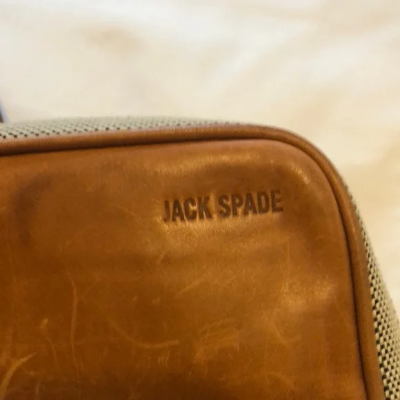 Jack Spade NYC Gray and Brown Laptop Men's Bag - Picture 2 of 6